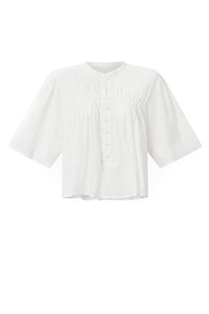 Top a punto smock in voile di cotone destiny MARANT ÉTOILE | HT0456FAB3J04E20WH